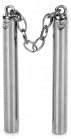 S001 Zinc Alloy Nunchuck Keychain - Silver