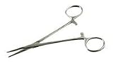 5 Inch Stainless Steel Hemostat Locking Clamp - Straight-Tip