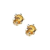 14kt. Yellow Gold Child's Citrine Stud Earrings