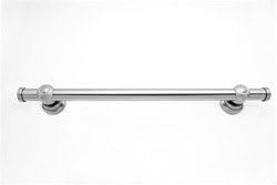 Great Grabz 18" Satin Nickel Horizontal Bathroom Grab Bar with Satin Nickel Fittings