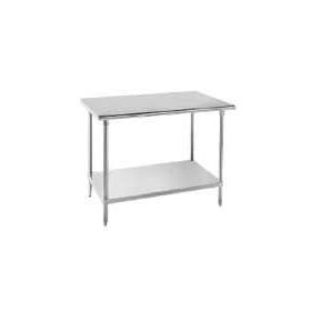 Advance Tabco 16-Gauge Stainless Steel Top - Flat Top w/ Undershelf - Model MS-306