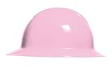 Full Brim PINK Ratchet Hard Hat - 6 point Suspension