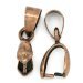 10 Pcs Copper Pinch Clip Bail Beads Findings Antique Copper Color 18mm
