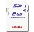 TOSHIBA SD�J�[�h2GB SD-B002GT6