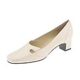 Trotters Babs | Ladies Shoes White Pearl by Trotters