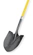 Westward 3YU82 Rnd Point Shovel, 48 In Straight Handle