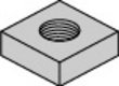 Square Machine Screw Nut Zinc 10-32 (Pack of 5,000)