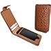 Piel Frama Natural Cowskin レザーケース(ボタンタイプ) for iPhone 4S/4(Ostrich) PFNLCBIPOHN4S/OS