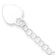Sterling Silver Heart Childs Bracelet