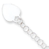 Sterling Silver Heart Childs Bracelet