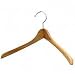 LLR01061 - Contoured Wood Hanger, With Metal Hook, 18, 8/BX, Natural