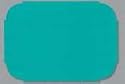 Hoffmaster Teal Tiffany Die Cut Placemat - 9.75 x 14