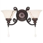 Kenroy Home - 91202ORB: Droplet 2 Light Sconce - Oil Rubbed Bronze Finish