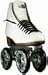QuadLine® Carol Sloan Streamline High-cut - Size 9 - Wide (white)