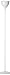 Slender Goblet White Energy Efficient Floor Lamp