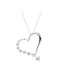 1 Cttw Journey Diamond Heart Pendant