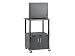 Peerless Adjustable Height Video Cart JCT-P2854CE - Cart for TV or projector - plastic, steel - black - screen size: up to 32