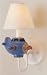 TGL-24011WB - Trans Globe 2 Light Marbleized Glass Flushmount