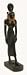 Egyptian Goddess Sekhmet Statue in Black and Gold