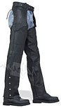 Leather Chaps - Unisex Pant Style Leather Motorcycle Chaps