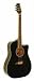 Kona K1 Series Acoustic Dreadnought Cutaway Guitar Gloss Black