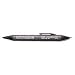 Itoya DH-30 Doubleheader Permanent Ink Marker Pen, Bullet-tip & Finepoint, Black Ink ...