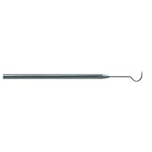 Moody Tools 55-1754 Stainless Steel Precision Probe with Hook Tip #23, 25mil, 6-1/4" Overall Length