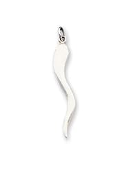 Italian Horn, Sterling Silver ,20" Stainless-steel Chains