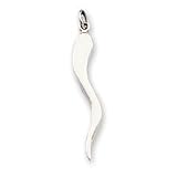Italian Horn, Sterling Silver ,20" Stainless-steel Chains