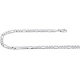 Image of Urban Male Mens Sterling Silver Figero Chain 7mm 22