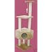52" Beige Cat Tree Condo Scratcher