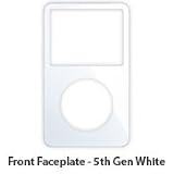 White Front Replacement Panel for iPod Video (5th Gen)