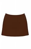 Brown High Waisted Swim Skirt - Plus Size Swimsuit Plus Size Swimsuits