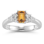 Buy 0.60 Cts Diamond and 2.43 Cts Citrine Ring in Platinum by mycitrinejewelry