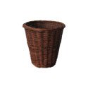 ROUND BUFF WILLOW WASTE PAPER BASKET/STORAGE