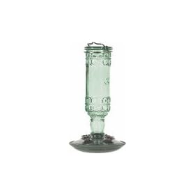 Antique Hummingbird Feeder - Green