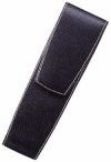 ファーバーカステル【FABER-CASTELL】　レザーペンケース　２本差し　フラップタイプ（スナップ付き）の画像