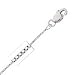 10k White Gold 22 Inch X .8 mm Box Chain Necklace