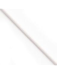 Genuine IceCarats Designer Jewelry Gift 14K 3Mm 16In White Rubber Cord Necklace In 16.00 Inch