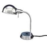 LEDL210CH - Gooseneck Desk Lamp with Convenience Outlet
