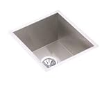 Elkay Avado Collection EFU131610 16 Undermount Single Bowl Stainless Steel Sink with 16-Gauge, 10 Bowl Depth, 3-1/2 Drain, Sound Guard Undercoating and Zero Radius Coved Corners