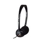 LABTEC LT440 ADJUSTABLE STEREO HEADSET 27MM MYLAR DRIVER W/VOLUME CONTROL (Retail)