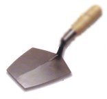 Rose Mud Trowel with 6 inch wood handle standard shank