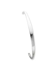 Sterling Silver Solid Polished Plain Cuff Bangle Bracelet QB185"