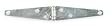 Battalion 1RCH9 Strap Hinge, Light, Steel, 3 Hole Leaf, PK 2