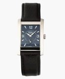 Esq Men's Blue Dial 3 Hand Date Black Steel Watch 300528