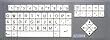 White Keys in QWERTY Order with USB