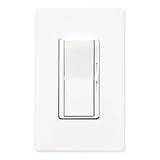 Lutron Dimmers DV600P 600W, Dimmer with NL White Diva single-locations Lighting