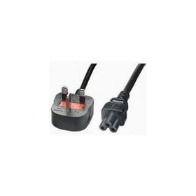 UK plug to C5 3 pin Laptop power lead