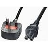 UK plug to C5 3 pin Laptop power lead